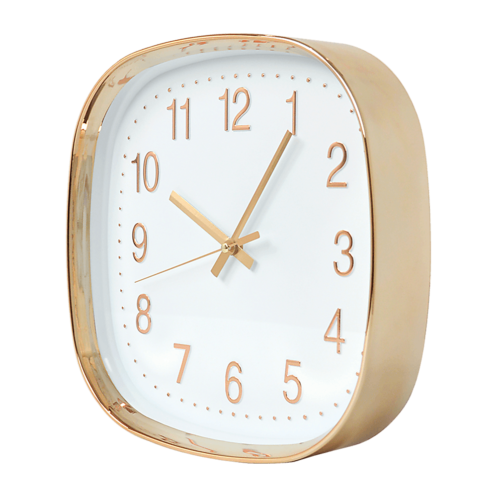 Buy Modern Wall Clock Silent Non-Ticking Quartz Battery Operated Gold discounted | Products On Sale Australia