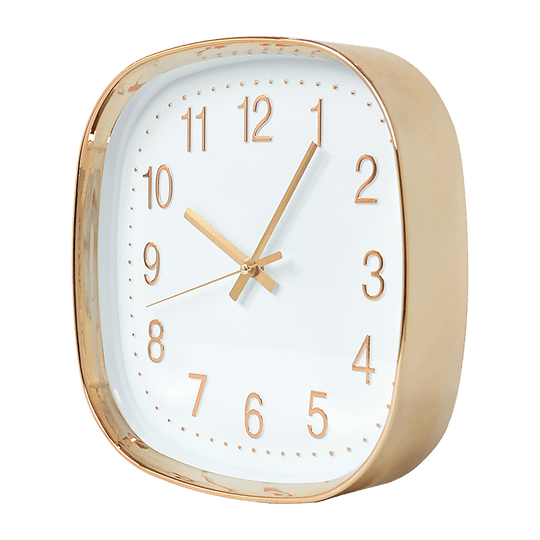 Buy Modern Wall Clock Silent Non-Ticking Quartz Battery Operated Gold discounted | Products On Sale Australia