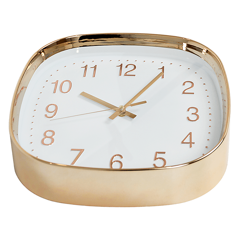 Buy Modern Wall Clock Silent Non-Ticking Quartz Battery Operated Gold discounted | Products On Sale Australia