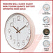 Buy Modern Wall Clock Silent Non-Ticking Quartz Battery Operated Rose Gold discounted | Products On Sale Australia