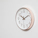 Buy Modern Wall Clock Silent Non-Ticking Quartz Battery Operated Rose Gold discounted | Products On Sale Australia