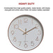 Buy Modern Wall Clock Silent Non-Ticking Quartz Battery Operated Rose Gold discounted | Products On Sale Australia