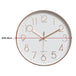 Buy Modern Wall Clock Silent Non-Ticking Quartz Battery Operated Rose Gold discounted | Products On Sale Australia