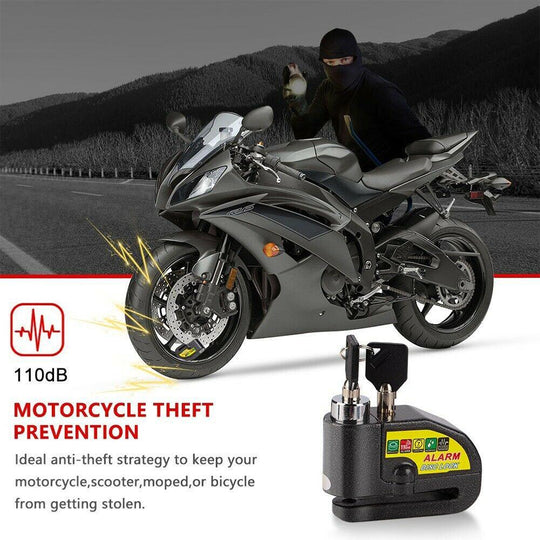 Buy Motorcycle Alarm Disc Lock Brake Handlebar Throttle Grip Lock Bike Security discounted | Products On Sale Australia