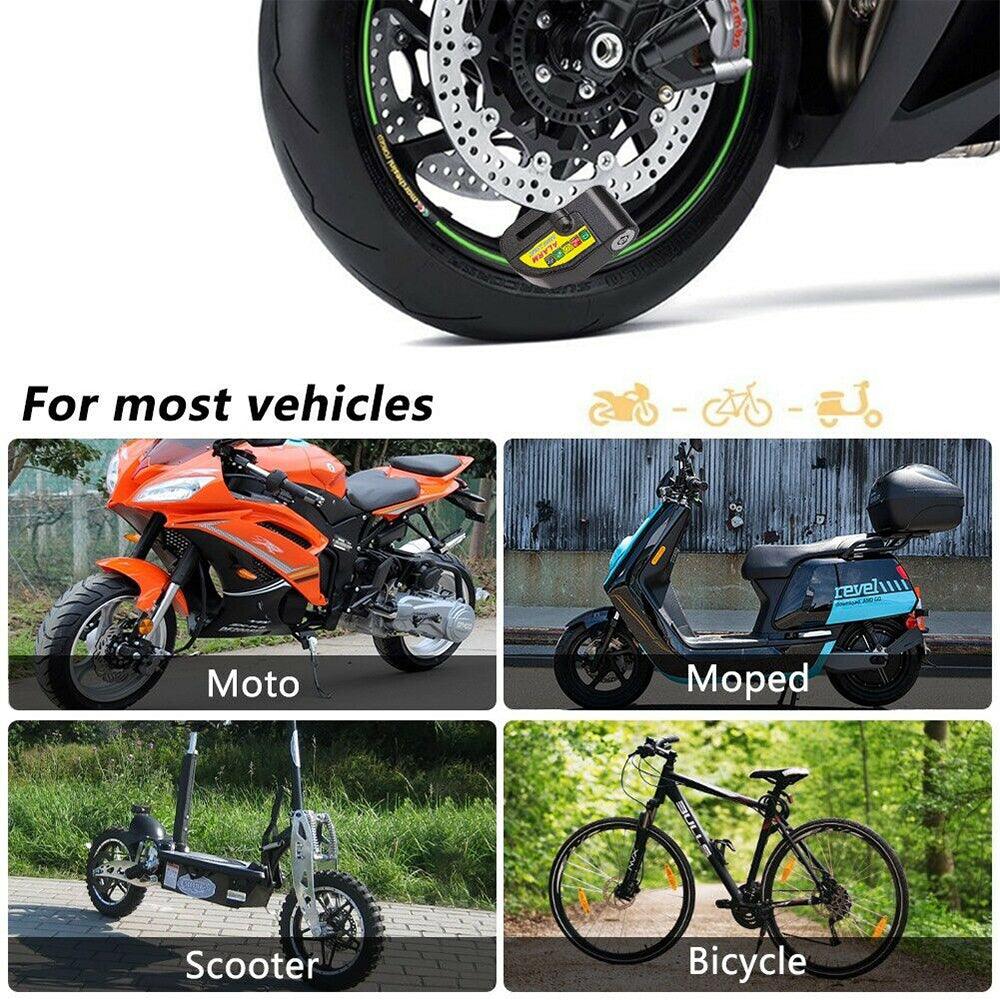 Buy Motorcycle Alarm Disc Lock Brake Handlebar Throttle Grip Lock Bike Security discounted | Products On Sale Australia