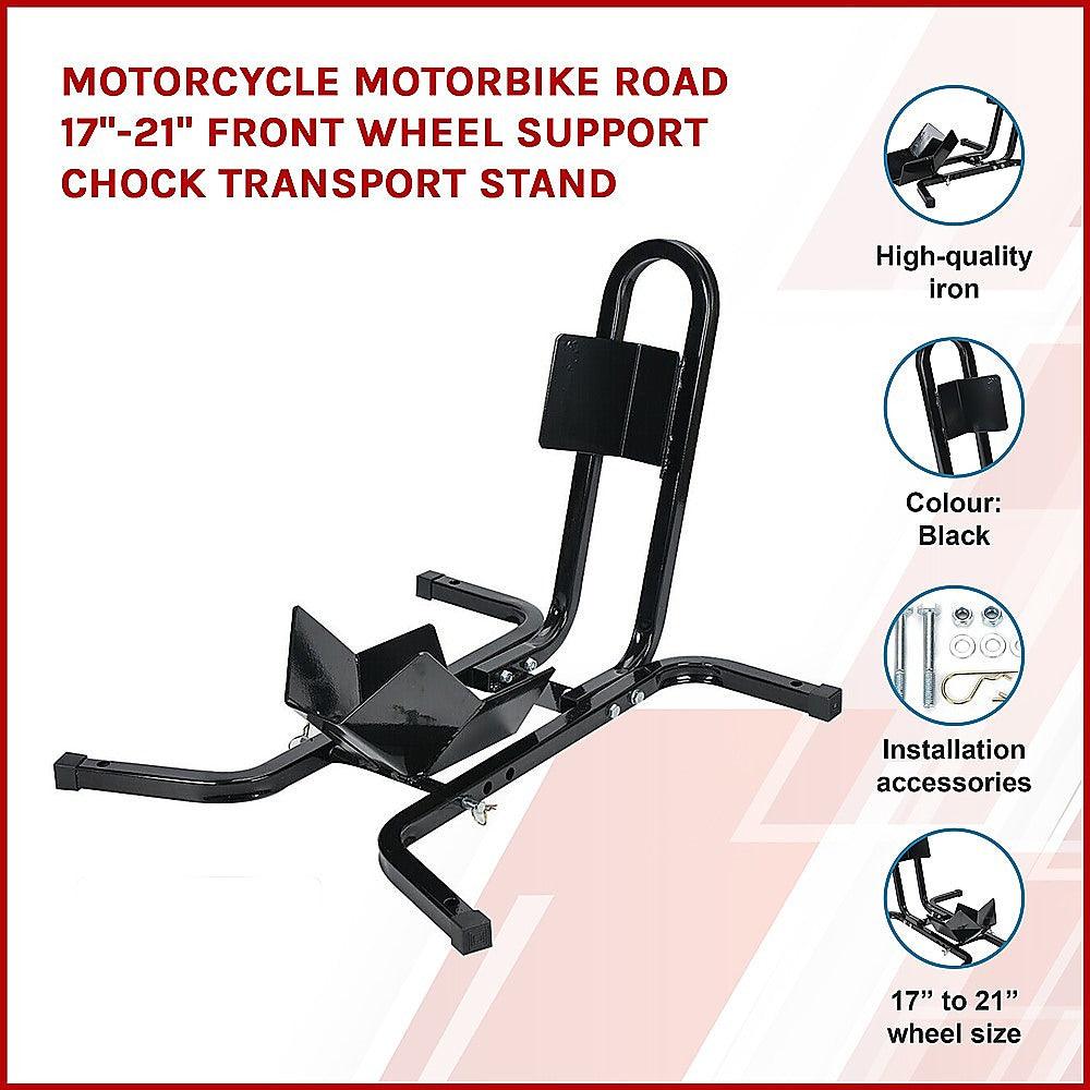 Motorcycle Motorbike Road 17"-21" Front Wheel Support Chock Transport Stand Products On Sale Australia | Home & Garden > DIY Category