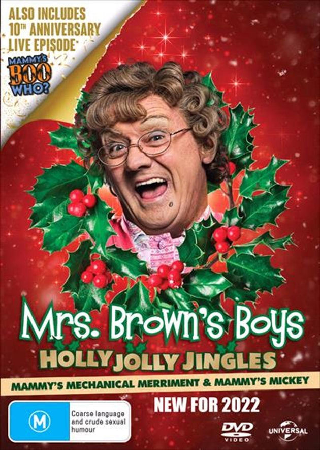 Mrs. Brown's Boys - Holly Jolly Jingles - Mammy's Mechanical Merriment / Mammy's Mickey DVD Products On Sale Australia | Gift & Novelty > DVDs. CDs and Blurays Category
