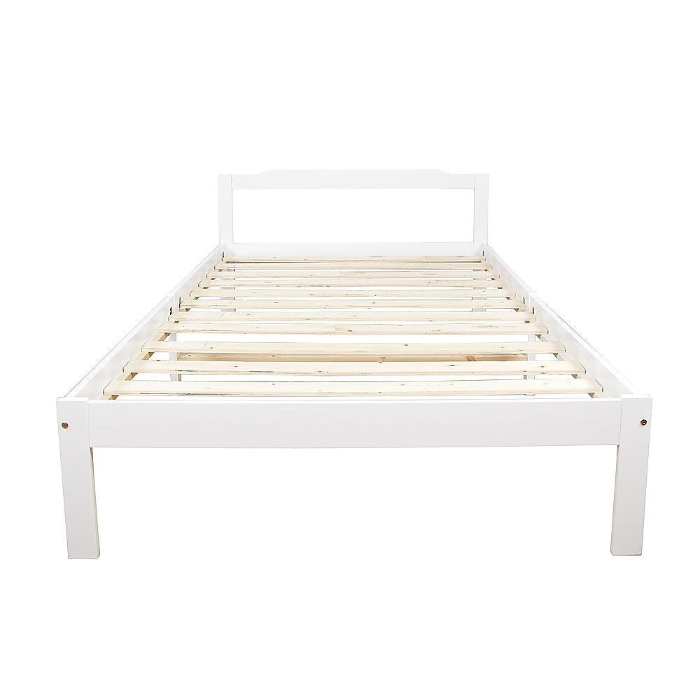 Buy Natural Wooden Bed Frame Home Furniture discounted | Products On Sale Australia