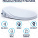 Buy Non Electric Bidet Toilet Seat O Cover Bathroom Dual Nozzle Spray Water Wash discounted | Products On Sale Australia