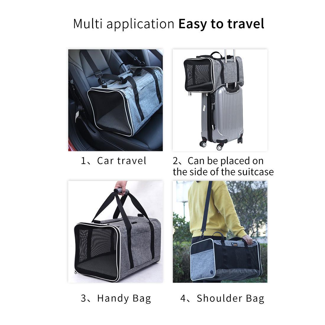 Buy Ondoing Foldable Pet Carrier Bag Cat Dog Soft Crate Cage Kennel Tent Travel Portable Car discounted | Products On Sale Australia