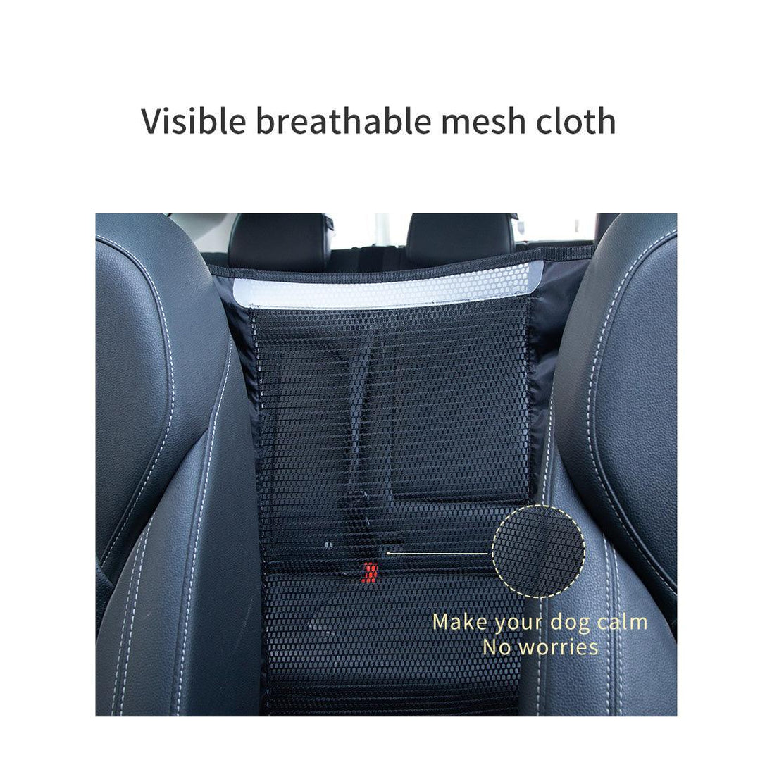 Buy Ondoing Pet Dog Barrier Car Back Seat Fence Isolation Divider Net Safety Mesh Guard Kids-beige discounted | Products On Sale Australia