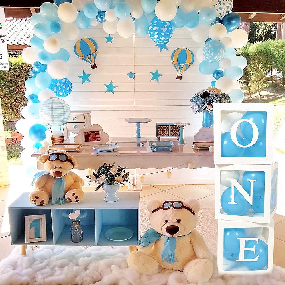 Buy ONE Balloons Box Clear Gift Boxes Gift Birthday Baby Shower Party AU discounted | Products On Sale Australia