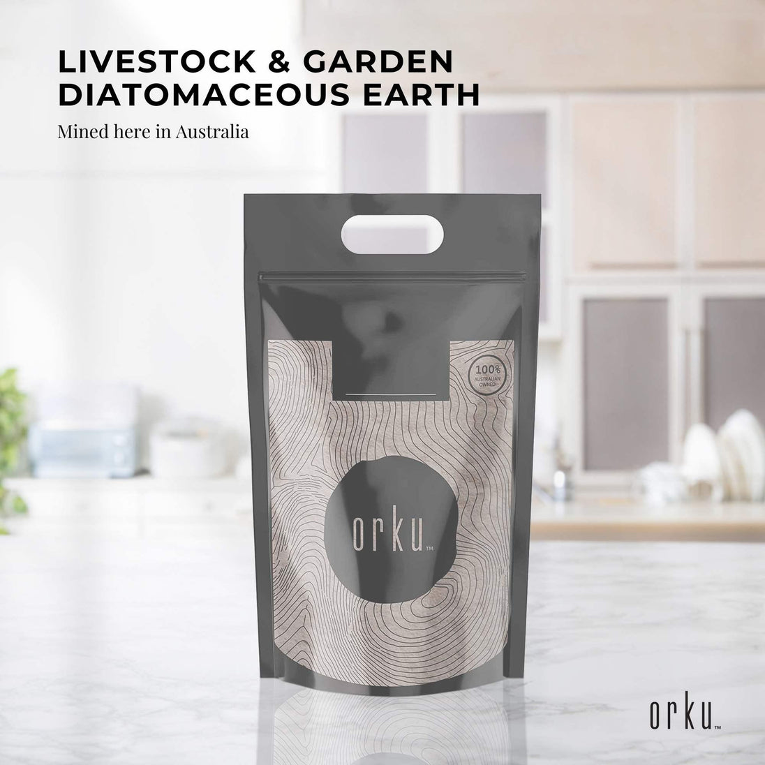 Buy Orku 20Kg Fossil Shell Flour - Livestock Garden Diatomaceous Earth Bulk discounted | Products On Sale Australia