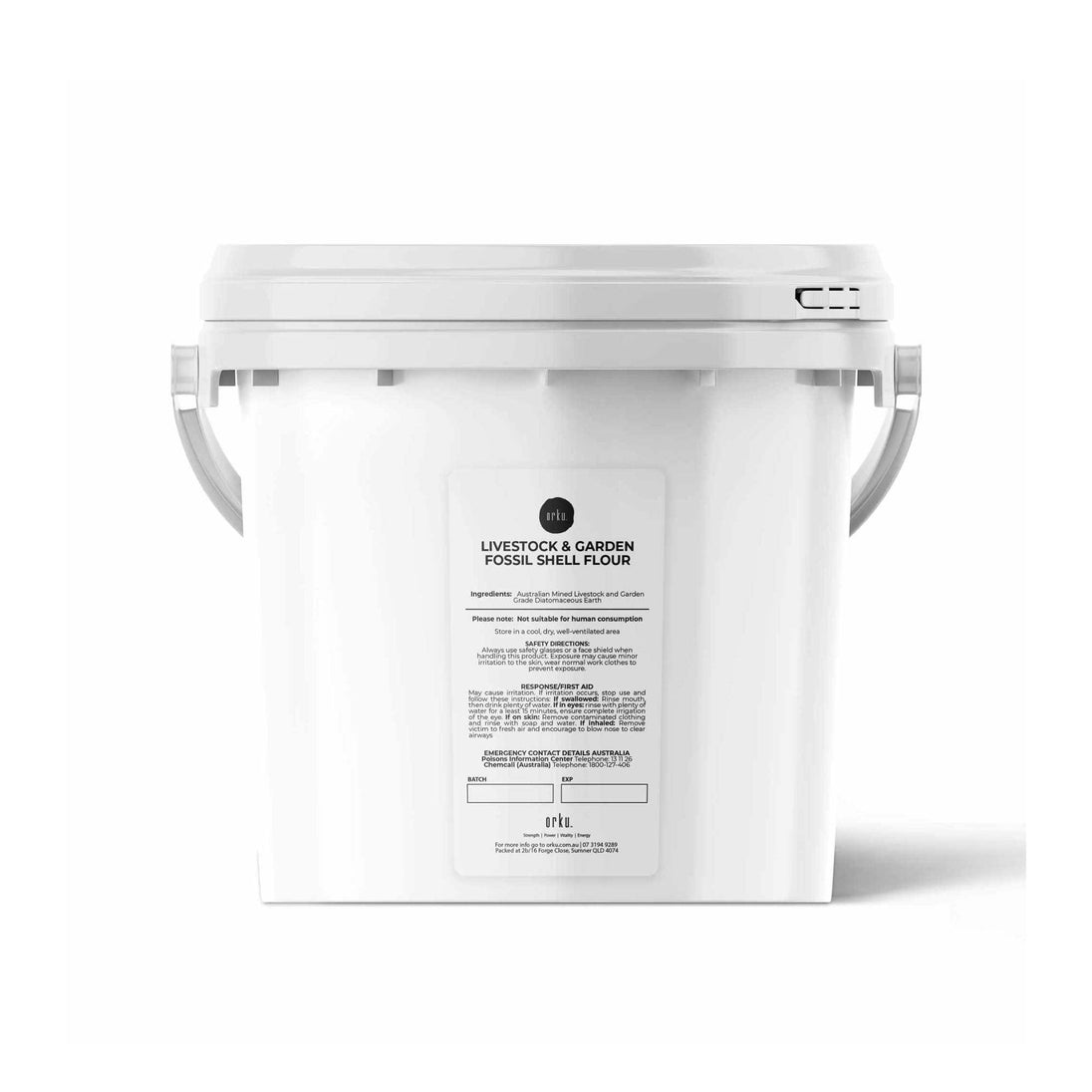 Buy Orku 3Kg Fossil Shell Flour Tub - Livestock Garden Diatomaceous Earth discounted | Products On Sale Australia