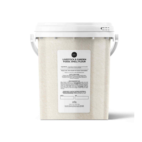 Buy Orku 700g Fossil Shell Flour Tub - Livestock Garden Diatomaceous Earth discounted | Products On Sale Australia