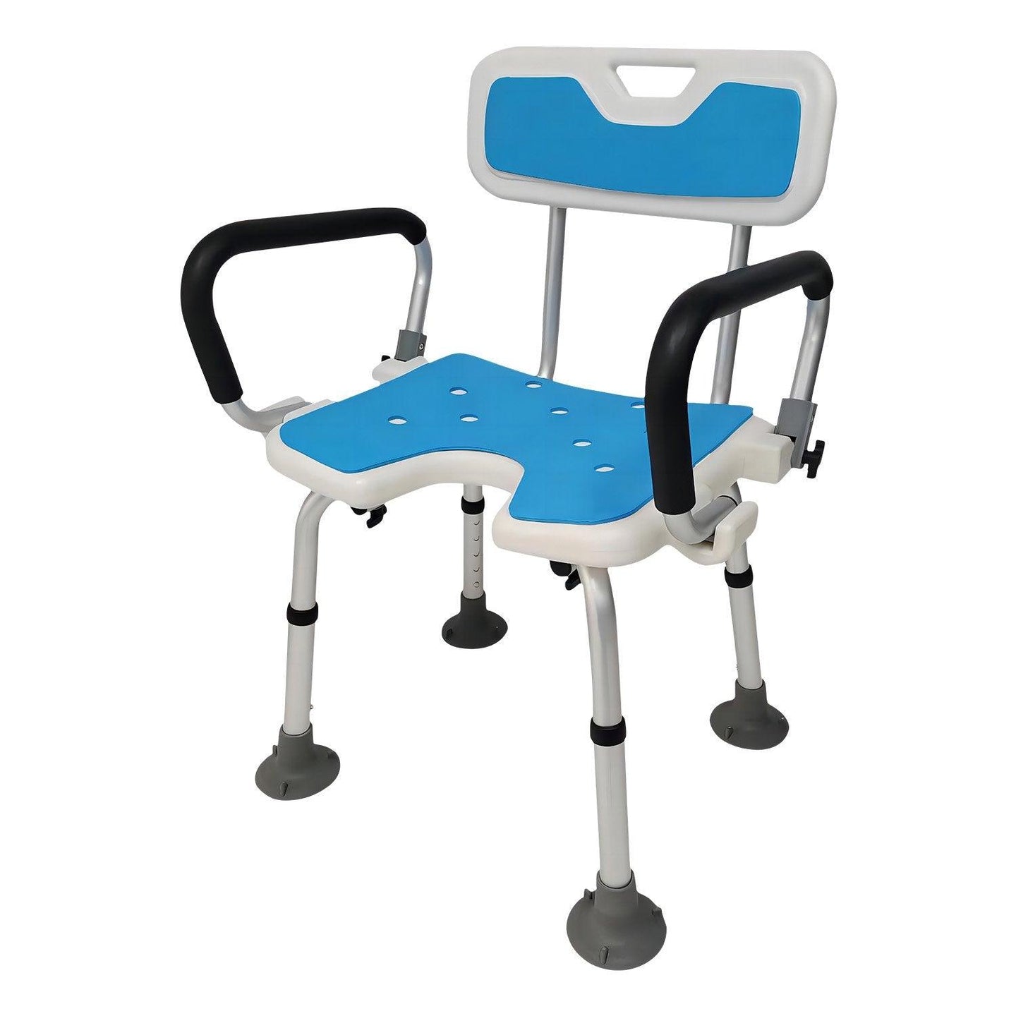 Buy Orthonica Height Adjustable Aluminium Shower Chair With Adjustable Armrests discounted | Products On Sale Australia