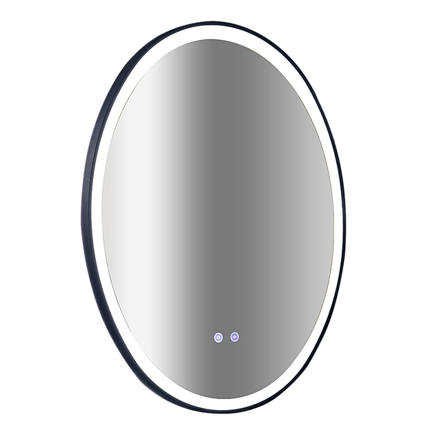 Buy Oval Mirror LED Anti-Fog Illuminated Bathroom Living Room discounted | Products On Sale Australia