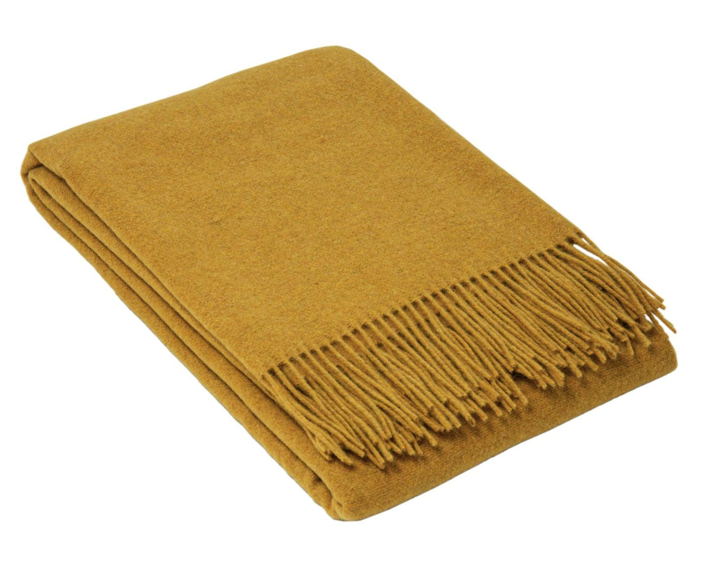 Buy Oxford Throw - Merino Wool Blend - Mustard discounted | Products On Sale Australia