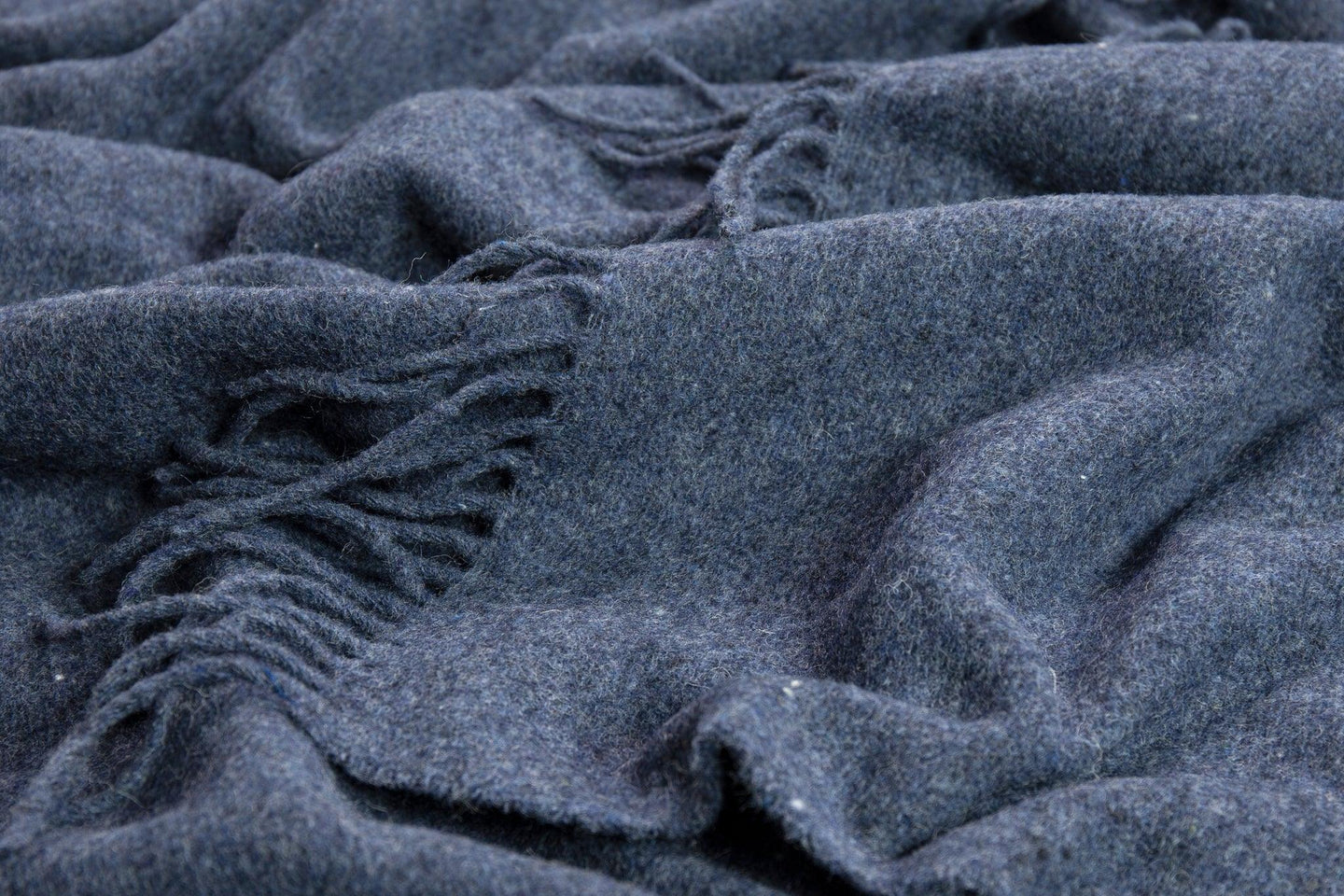 Buy Oxford Throw - Merino Wool Blend - Navy discounted | Products On Sale Australia