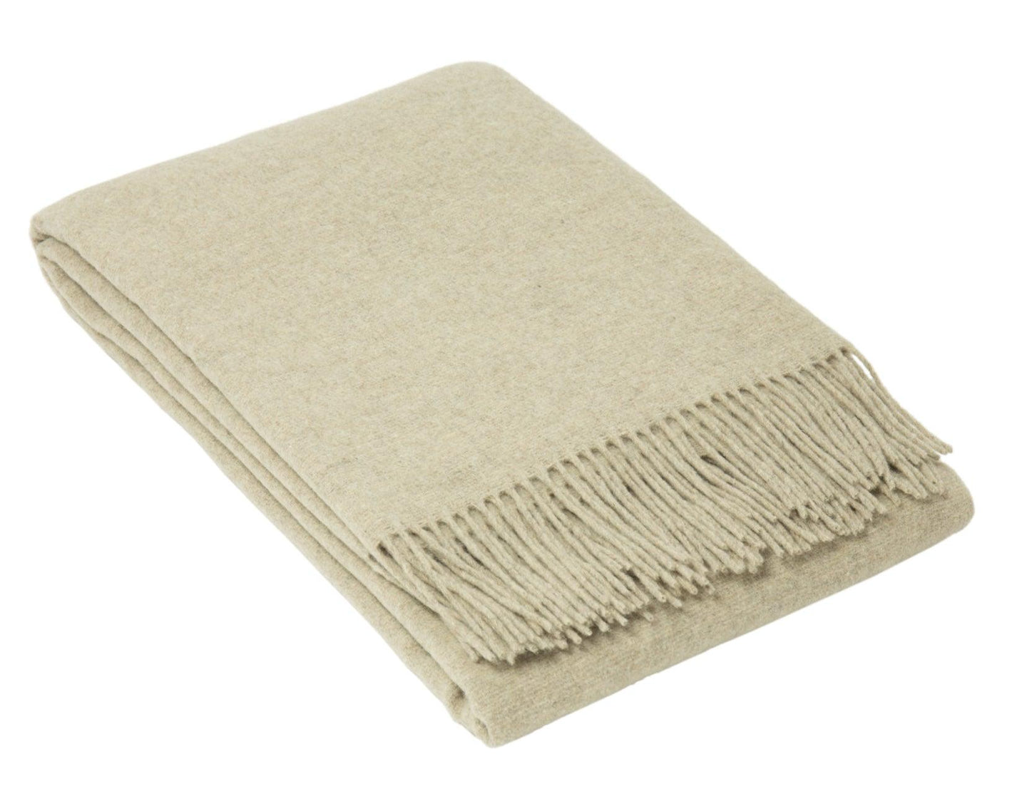 Buy Oxford Throw - Merino Wool Blend - Stone discounted | Products On Sale Australia