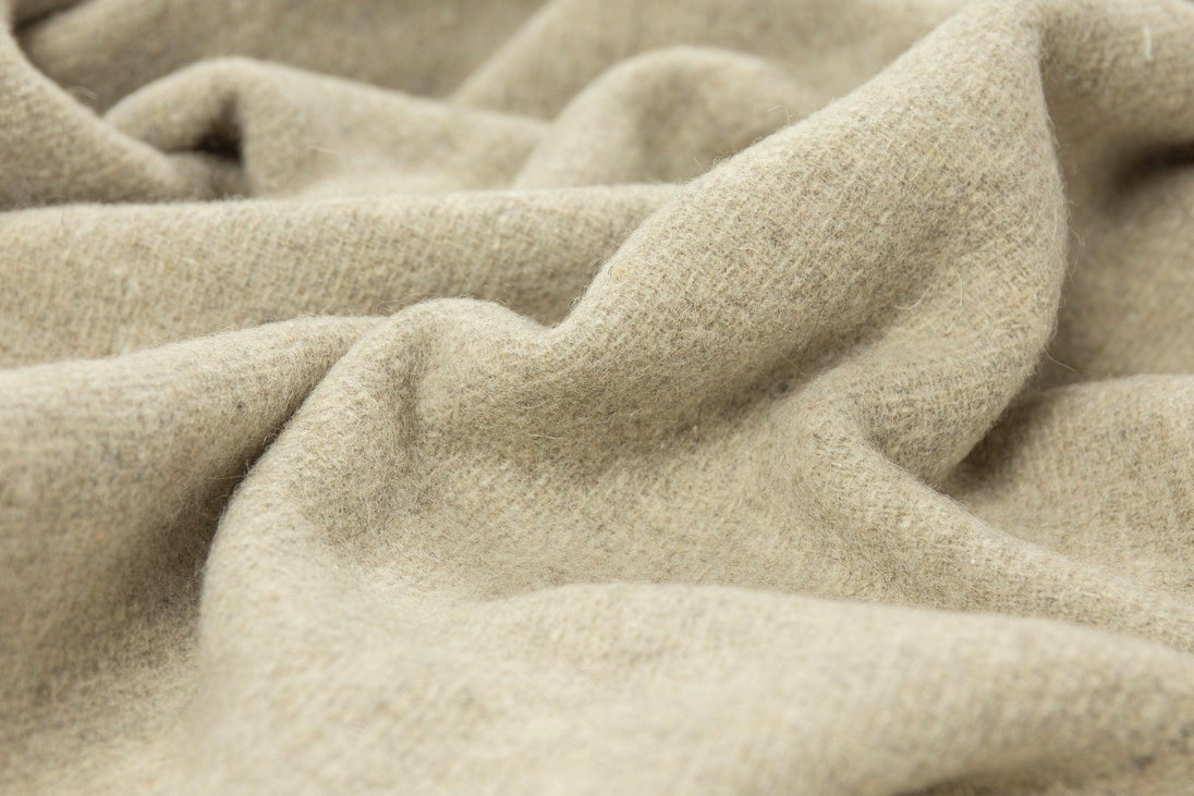 Buy Oxford Throw - Merino Wool Blend - Stone discounted | Products On Sale Australia