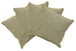 Buy Pack of 4 Azuk Mustard Yellow & Grey 50cm x 50cm Cushion Covers discounted | Products On Sale Australia