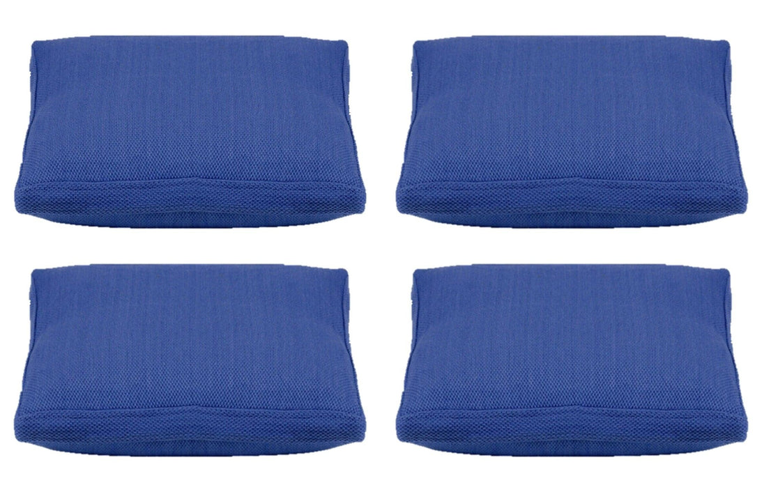 Buy Pack of 4 Classic Sky Blue Large 56x56cm Box Sided Cushion Cover Chair pad covers discounted | Products On Sale Australia