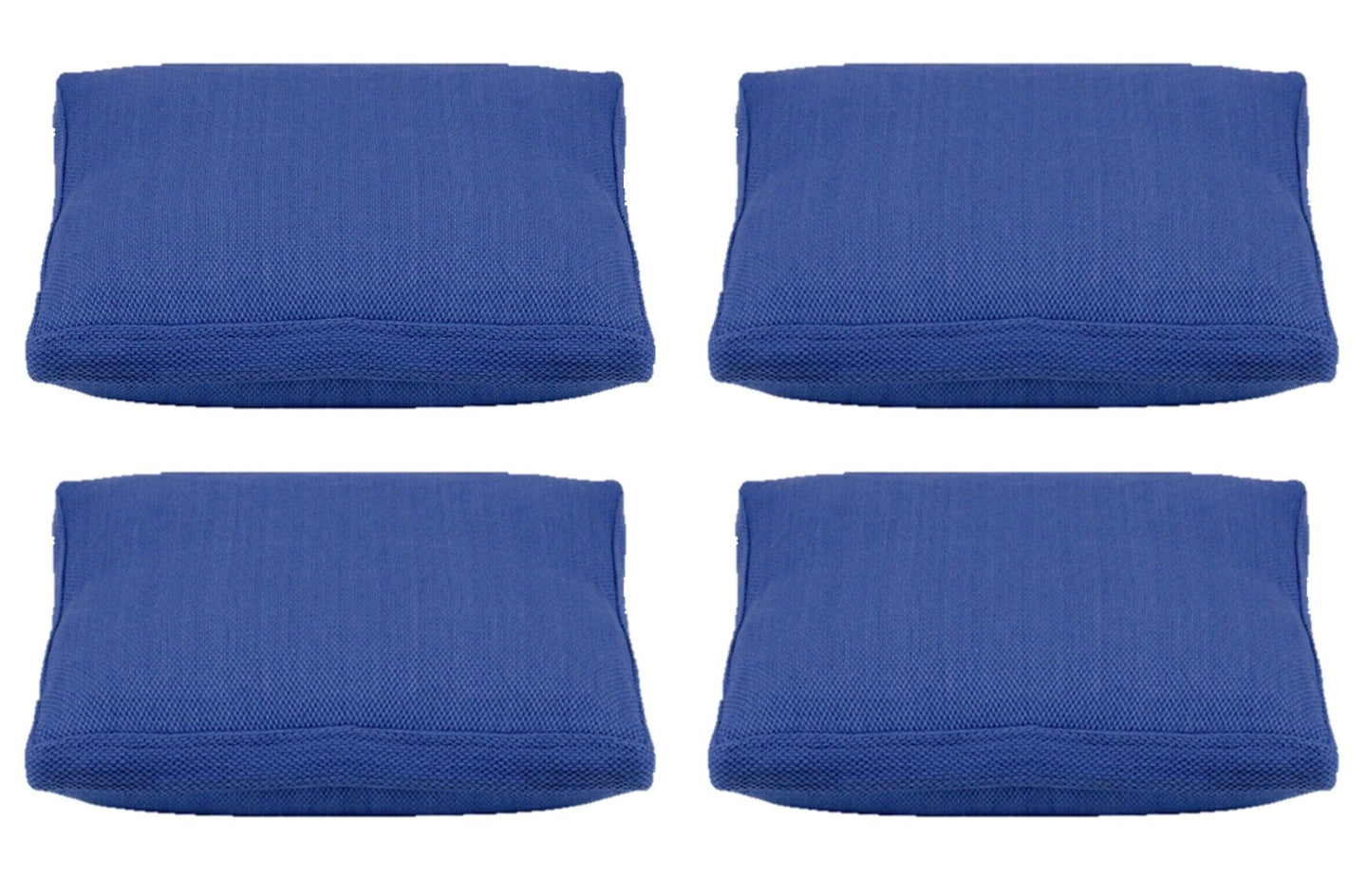 Buy Pack of 4 Classic Sky Blue Large 56x56cm Box Sided Cushion Cover Chair pad covers discounted | Products On Sale Australia