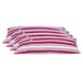 Buy Pack of 4 Coste Fuchsia 35x70cm Multicoloured Striped Cushion Cover discounted | Products On Sale Australia