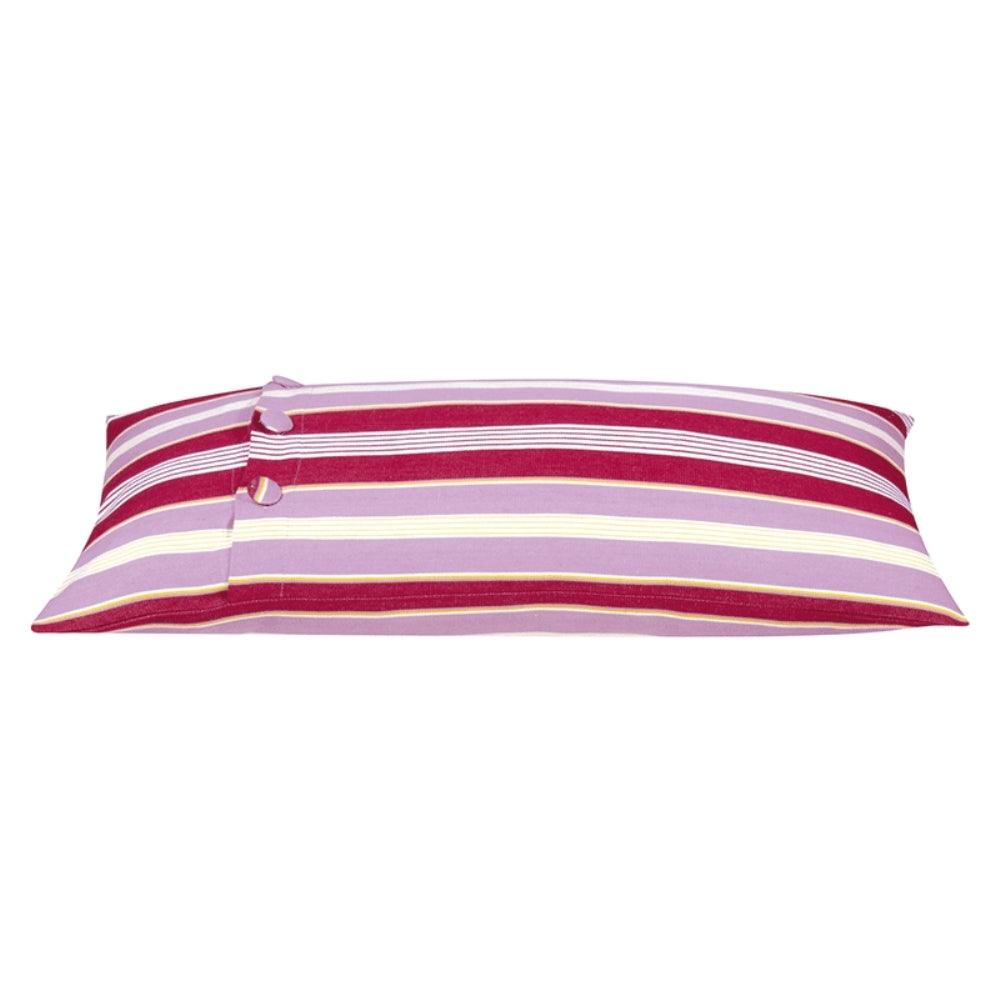 Buy Pack of 4 Coste Fuchsia 35x70cm Multicoloured Striped Cushion Cover discounted | Products On Sale Australia