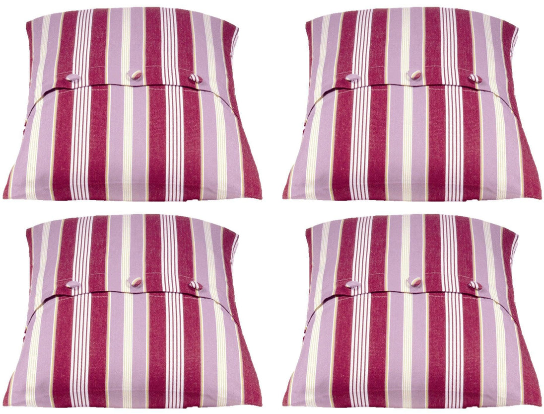 Buy Pack of 4 Coste Fuchsia 50x50cm Striped Cushion Cover discounted | Products On Sale Australia