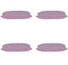 Buy Pack of 4 Dandi Fuchsia Plum Purple & White Rectangle Cushion Covers discounted | Products On Sale Australia