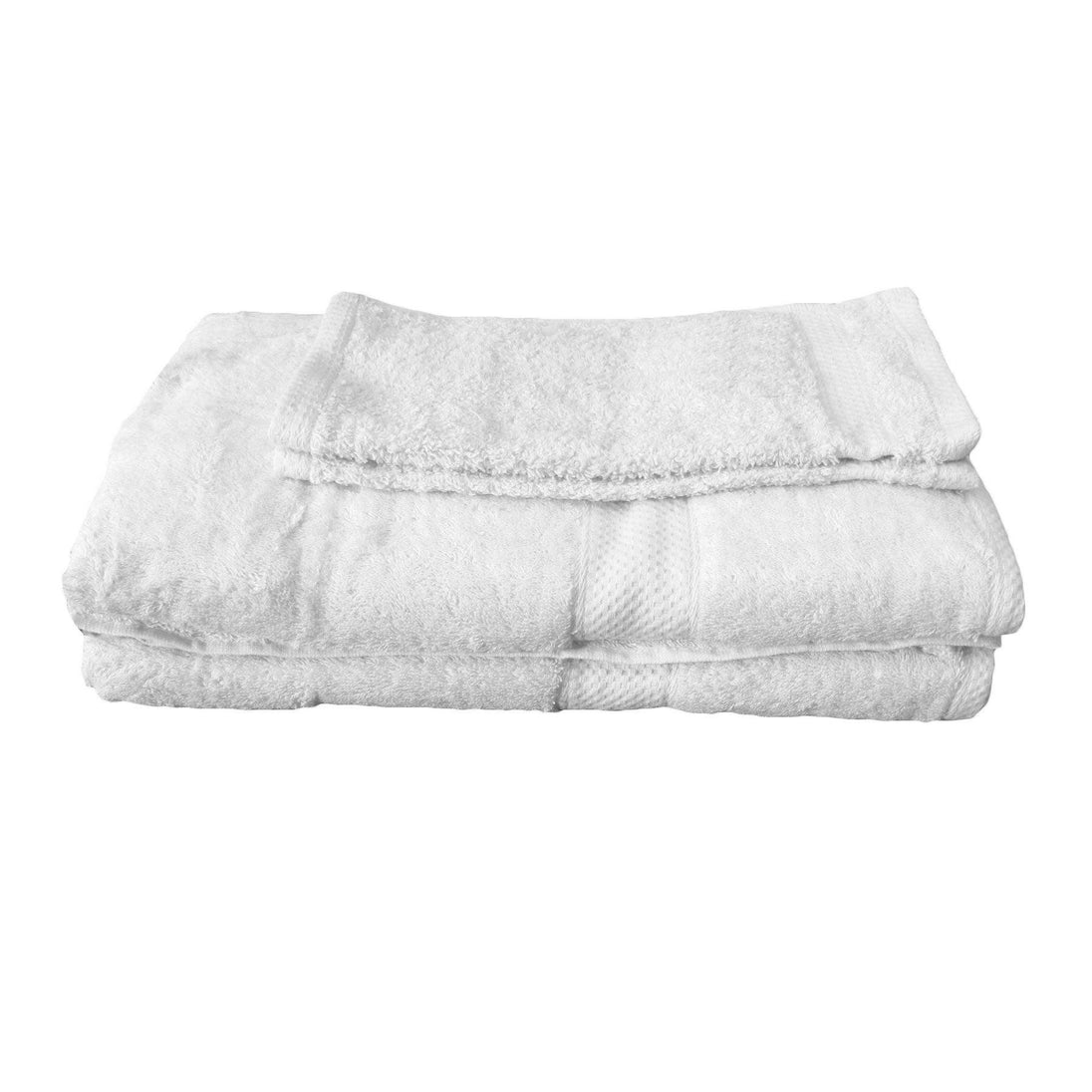 Buy Pack of 4 - Egyptian Cotton Extra Large Bath Sheets and Face Washers set White discounted | Products On Sale Australia