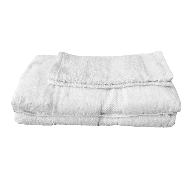 Buy Pack of 4 - Egyptian Cotton Extra Large Bath Sheets and Face Washers set White discounted | Products On Sale Australia