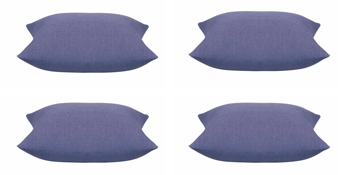 Buy Pack of 4 Elements Indigo Blue Base Colour Square Cushion Covers discounted | Products On Sale Australia