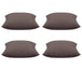 Buy Pack of 4 Elements Stone Brown Solid Base Colour Square Cushion Covers discounted | Products On Sale Australia