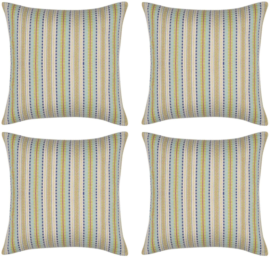 Buy Pack of 4 Finn Yellow Multicoloured Retro Cushion Cover discounted | Products On Sale Australia