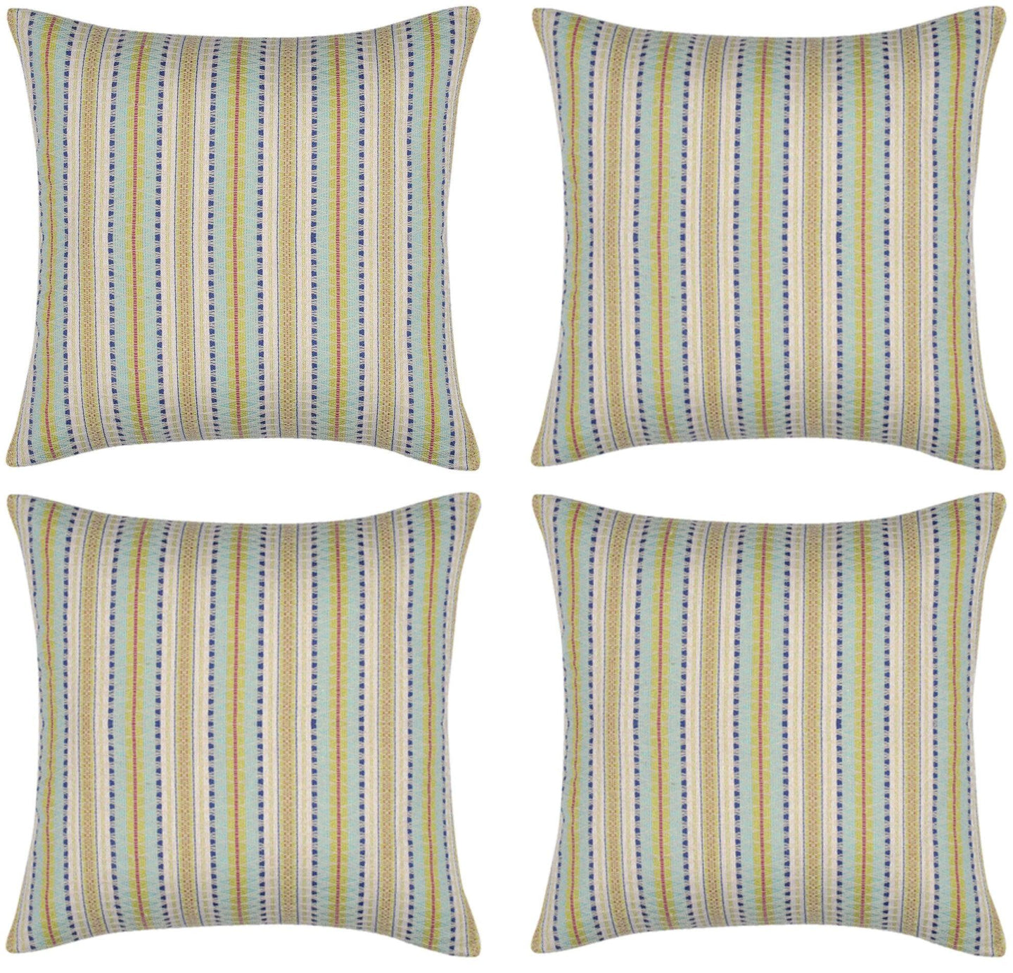 Buy Pack of 4 Finn Yellow Multicoloured Retro Cushion Cover discounted | Products On Sale Australia