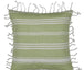 Buy Pack of 4 Fresh Green & White Striped Cushion Cover with white knotted edging discounted | Products On Sale Australia