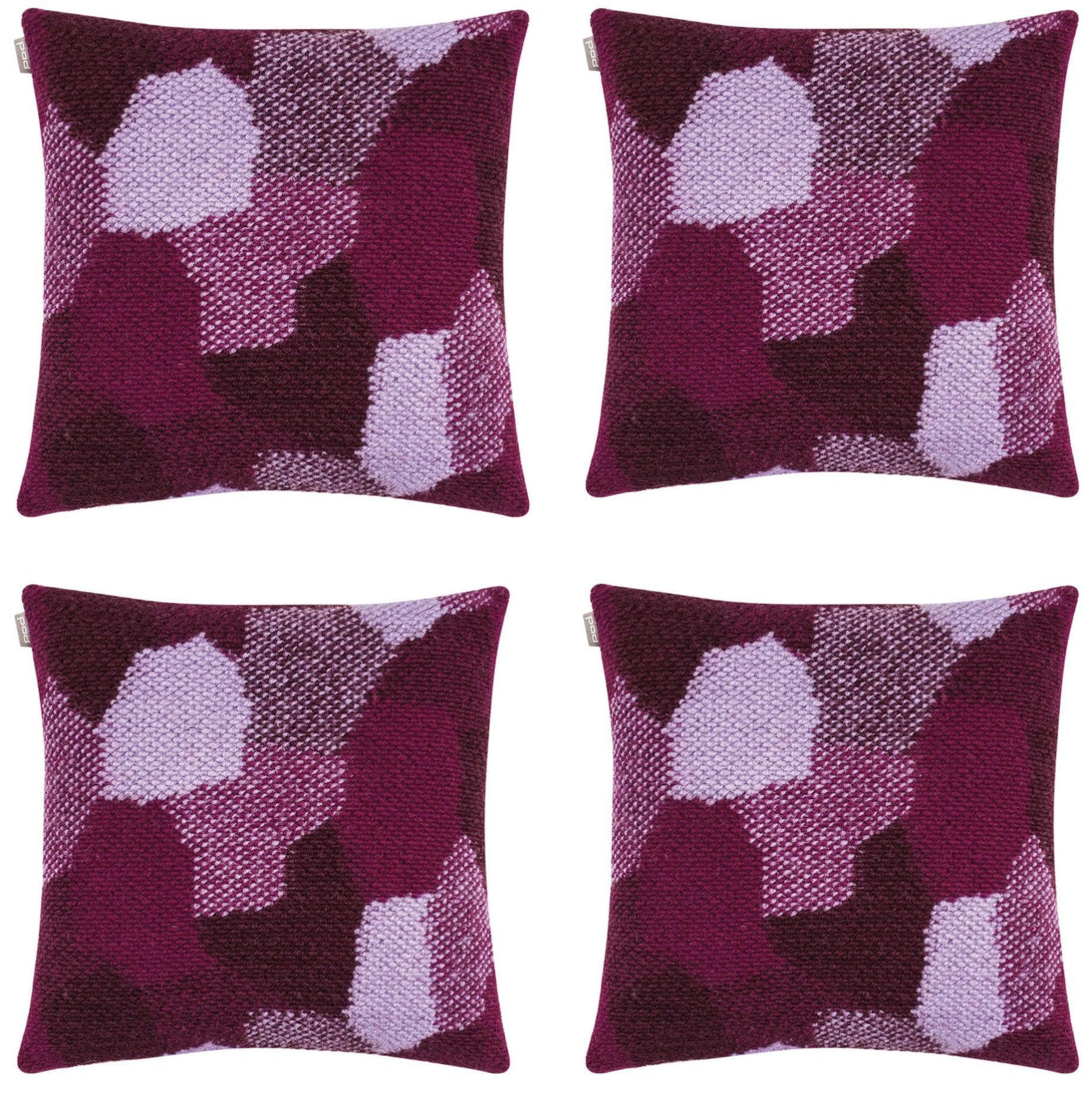 Buy Pack of 4 Giovanni Fuchsia Purple Cushion Cover Made In Europe discounted | Products On Sale Australia