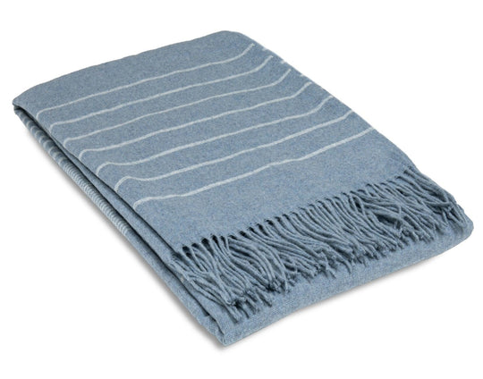 Buy Paddington Throw - Fine Wool Blend - Forever Blue discounted | Products On Sale Australia