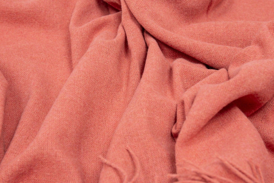 Buy Paddington Throw - Fine Wool Blend - Peach discounted | Products On Sale Australia