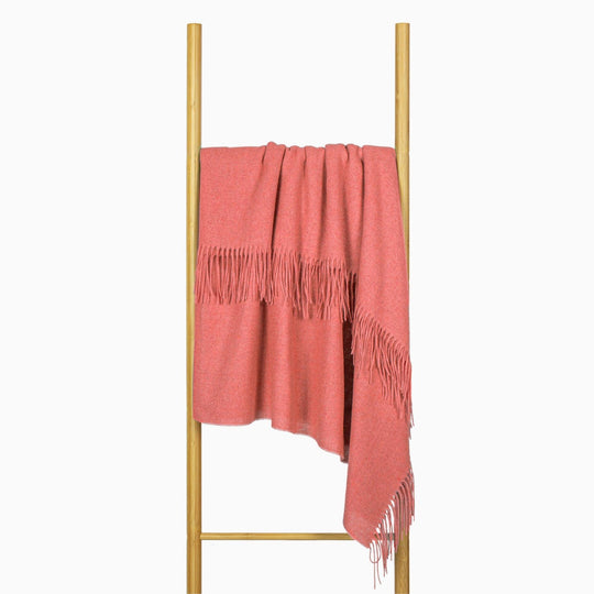 Buy Paddington Throw - Fine Wool Blend - Peach discounted | Products On Sale Australia