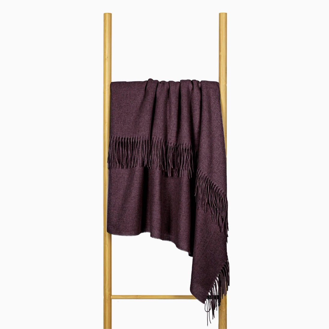 Buy Paddington Throw - Fine Wool Blend - Plum discounted | Products On Sale Australia