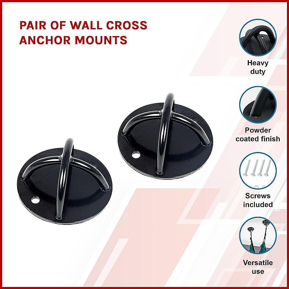 Buy Pair of Wall Cross Anchor Mounts discounted | Products On Sale Australia