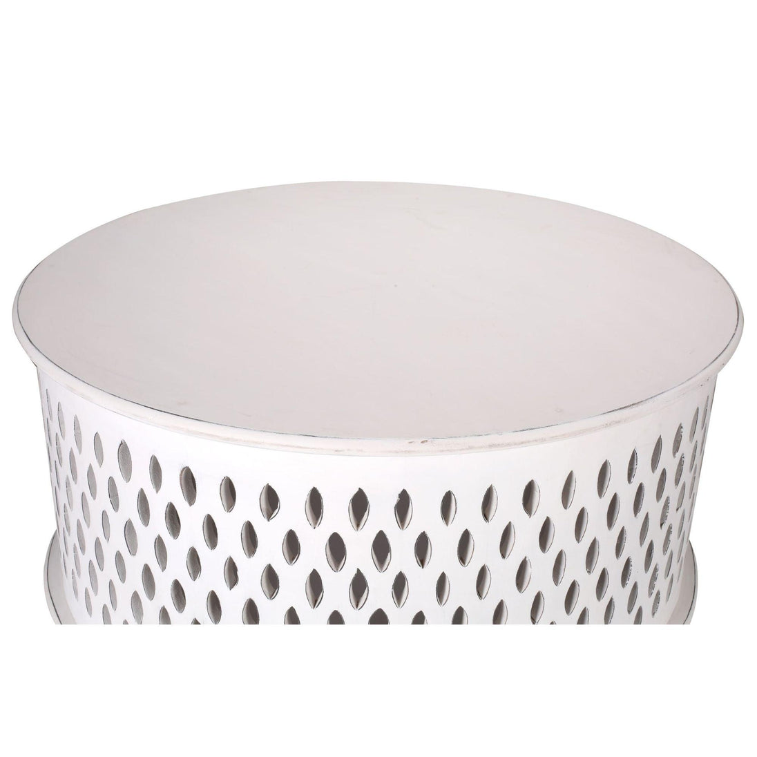 Buy Pansy Wooden Round 80cm Coffee Table - White discounted | Products On Sale Australia