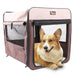 Buy Pet Carrier Bag Soft Dog Crate Cage Kennel Tent House Foldable Portable Car Bed Grey 46x38x41CM discounted | Products On Sale Australia