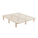 Buy Platform Bed Base Frame Wooden Natural Double Pinewood discounted | Products On Sale Australia