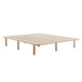 Buy Platform Bed Base Frame Wooden Natural Double Pinewood discounted | Products On Sale Australia