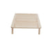 Buy Platform Bed Base Frame Wooden Natural King Pinewood discounted | Products On Sale Australia